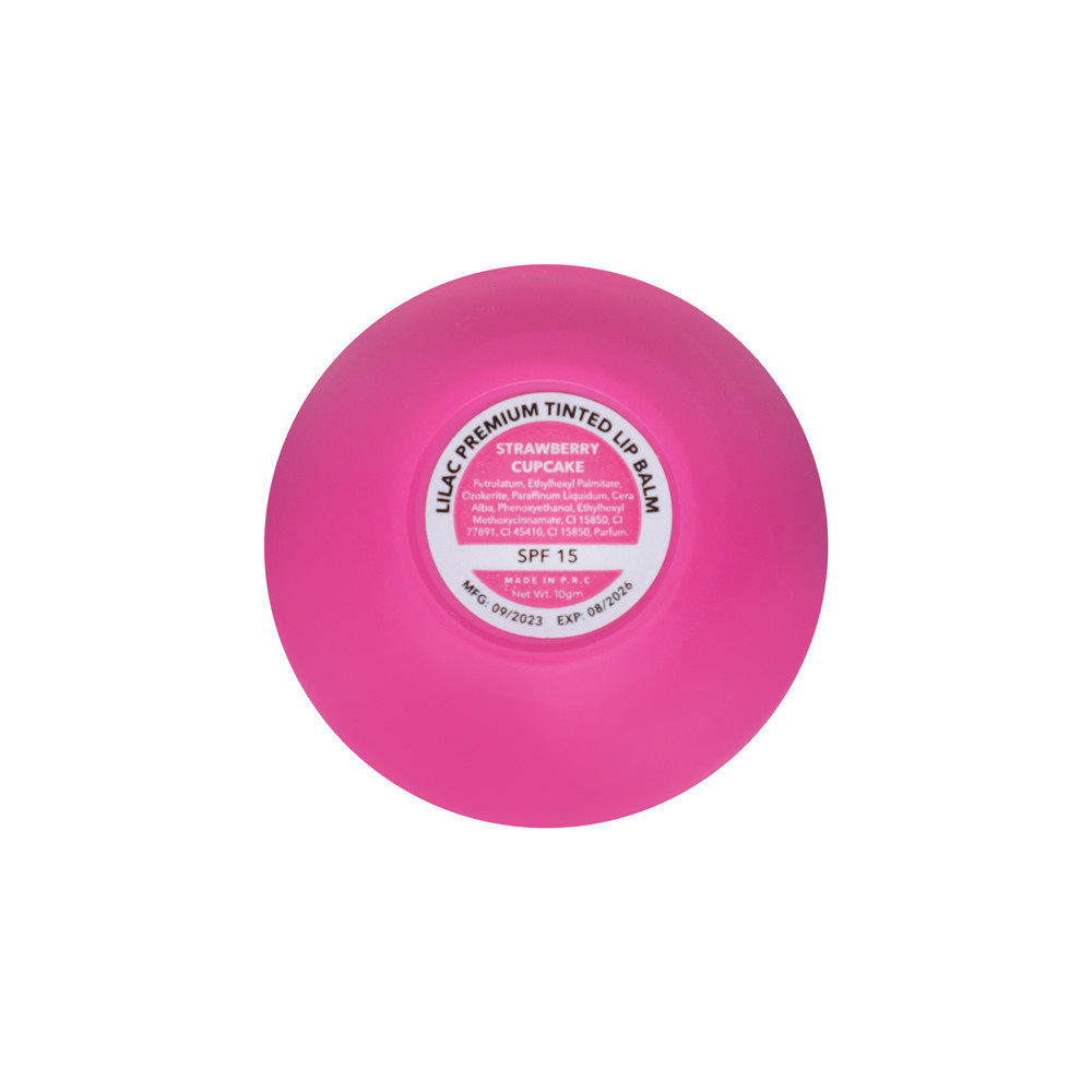 LILAC PREMIUM TINTED LIP BALM – STRAWBERRY CUPCAKE WITH SPF15